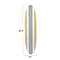 Hello Honey 65.5 Inches Reclaimed Wood Striped Surfboard Wall Décor, Multicolor